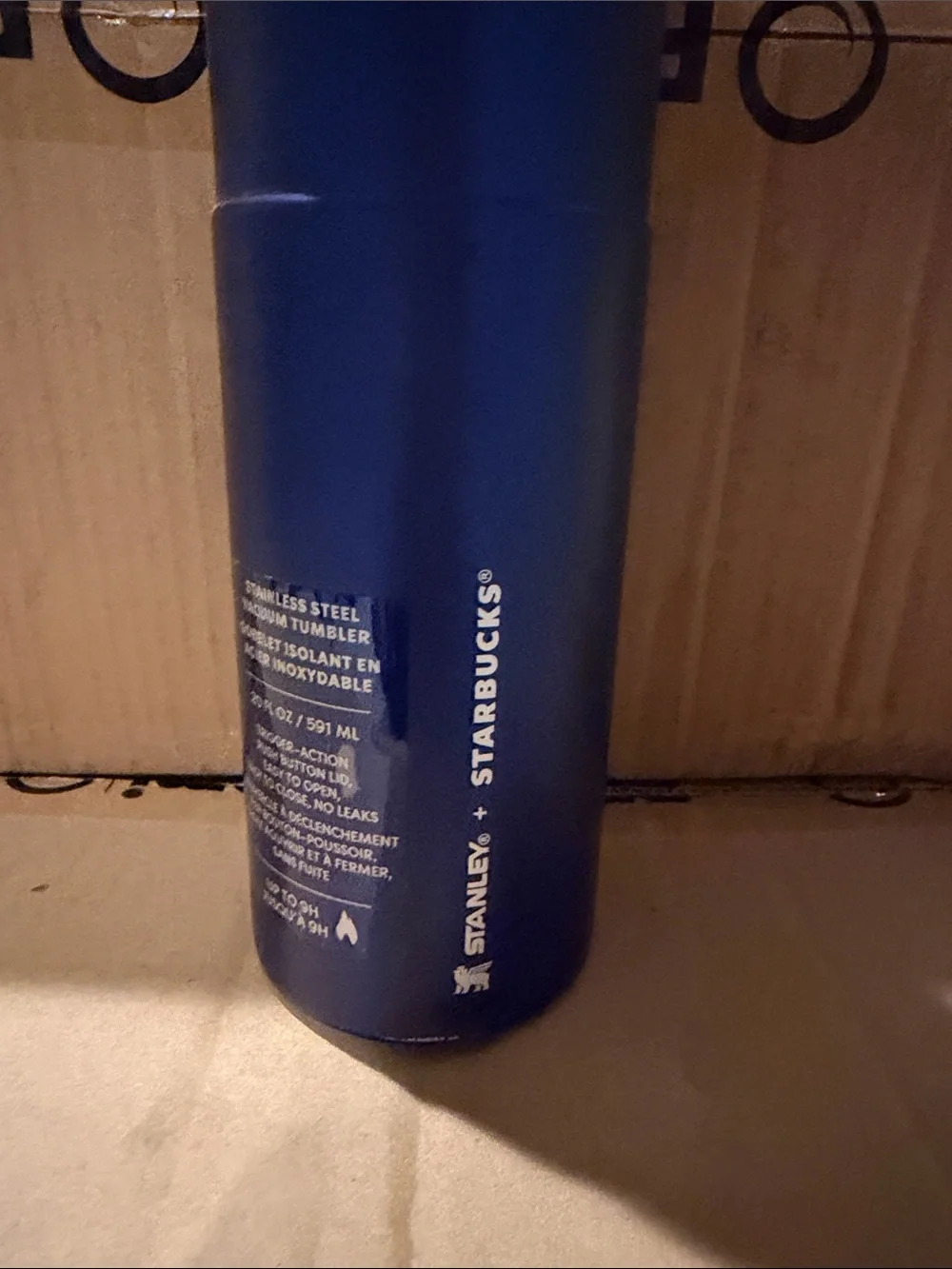 Starbucks Stanley Stainless Steel Tumbler Blue and Silver Travel Bottle